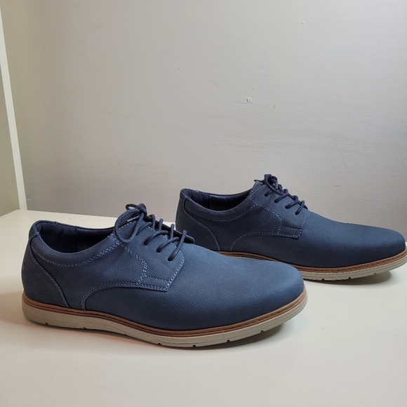 Saddlebred Jack Oxfords Navy Blue Dress Shoes Size Men's 9.5 - Picture 3 of 12